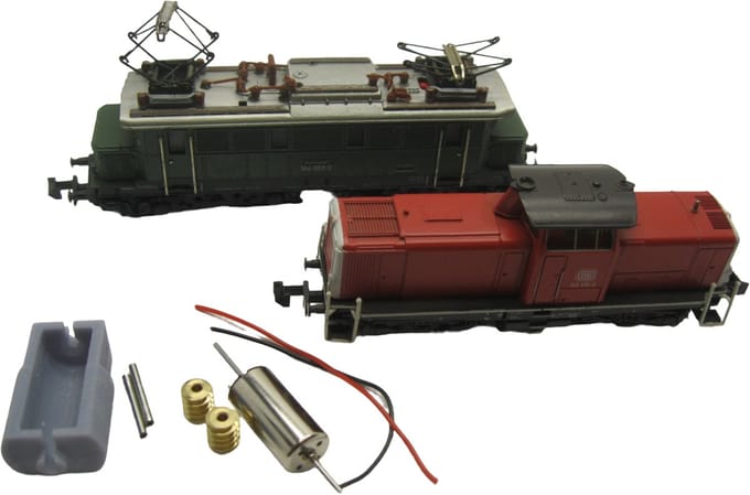 micromotor NM025G N motor ombouwset voor Minitrix V100/BR 212 Oude model, E 44, BR 144