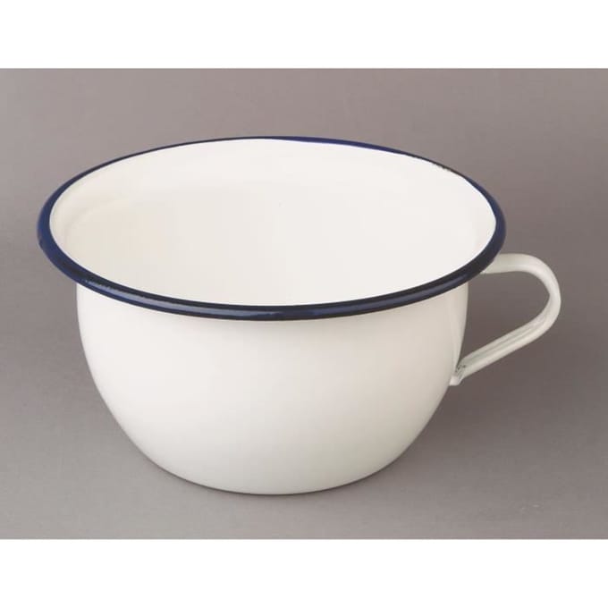 Pot de Chambre - Ibili - 903522 - Acier émaillé - 22 cm - Blanc