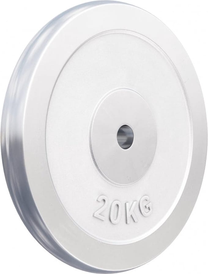 Gorilla Sports Gewichtsschijf - Halterschijf - Chroom - 30 mm - 20 kg