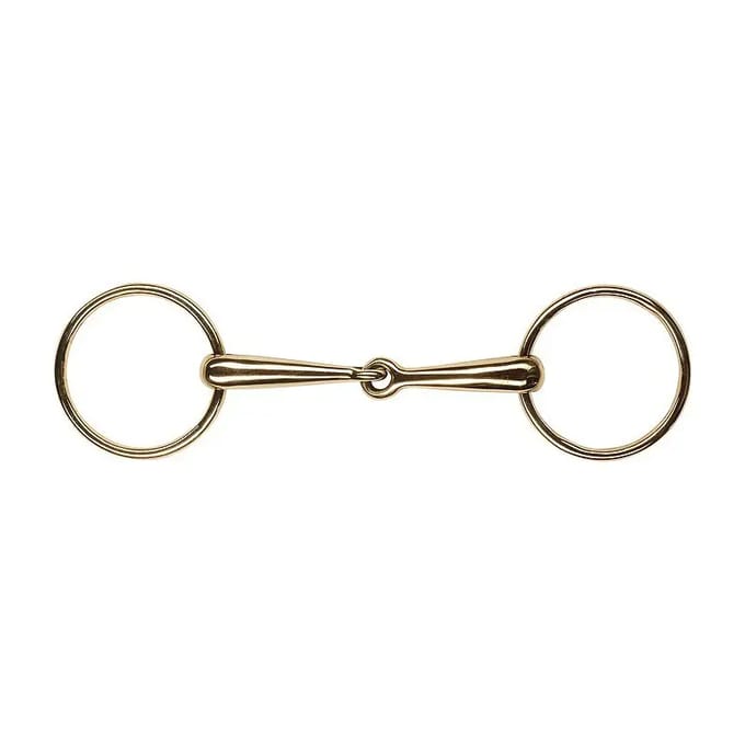 2-rings cyprium snaffle bit met fijne massieve lopen voor paarden Feeling
