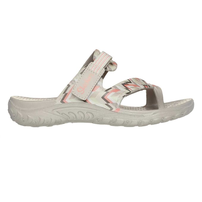 Skechers Reggae-sandalen met zigzagpatroon voor dames (Meerkleurig/wit)