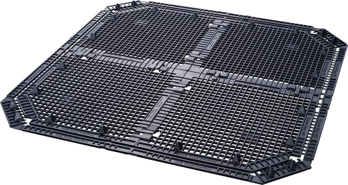 GARANTIA Bodemrooster THERMO- / ECO-KING 600 / 400 L zwart