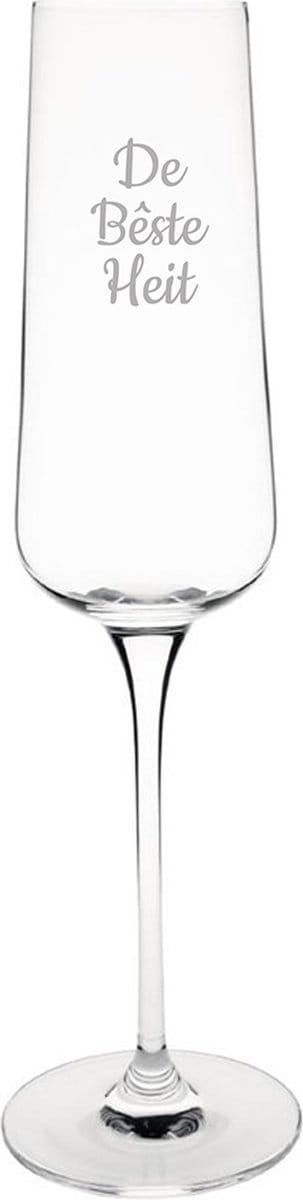 Gegraveerde Champagneglas 27cl De Bêste Heit