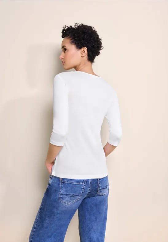 Shirt in effen kleur