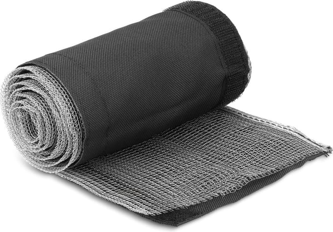 Delock EMI Shielding braided sleeve with hook-and-loop fastener heat resistant 1 m x 30 mm black