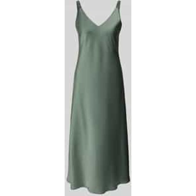 regular fit midi-jurk met V-hals