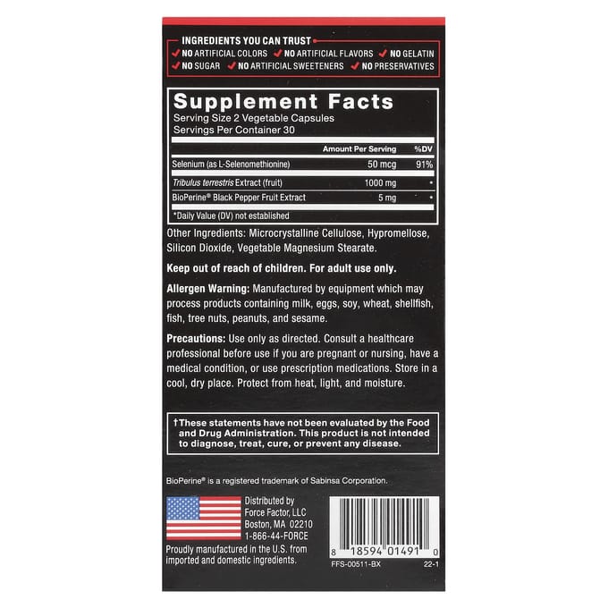 Fundamenteel, Tribulus, 60 Capsules