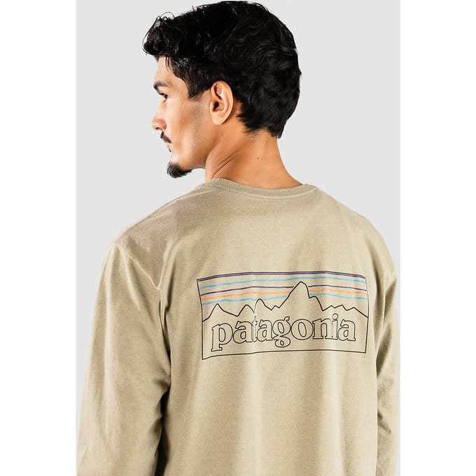 Patagonia P-6 Logo Responsibili Longsleeve groen