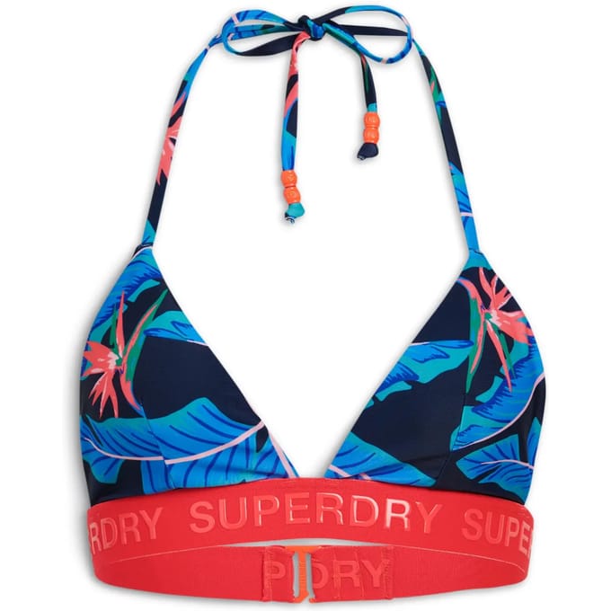 Superdry - Triangelbikinitop met logo - Dames - Badpakken
