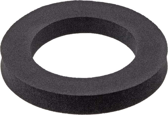 Afdichting voor gootsteen - Afvoerring Rubber - Lekkages Voorkomen - Gestructureerde Afwerking - 110 mm diameter - Transparant