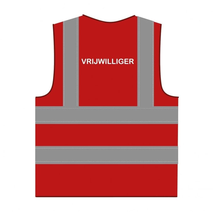 Vrijwilliger hesje RWS rood