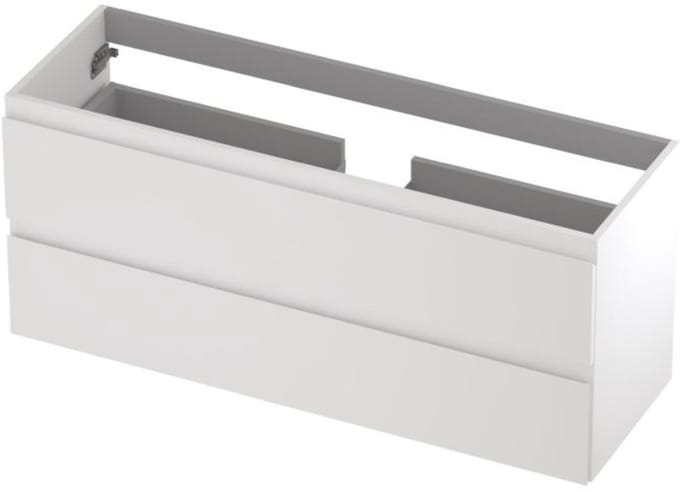 INK - Onderkast 2 Laden Greeploos Gelakt - 1200x400x520 Mm - Mat Wit