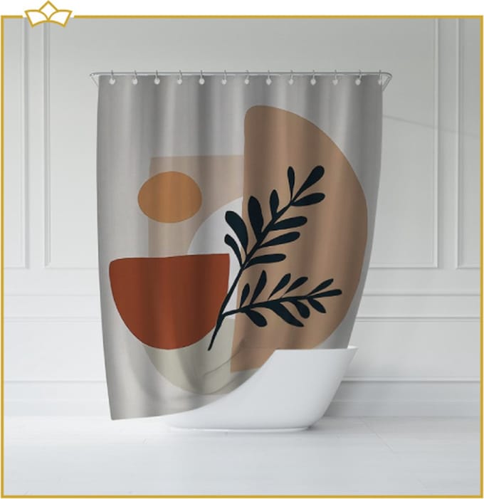 ATTREZZO® Douchegordijn Dani - 150x180 cm