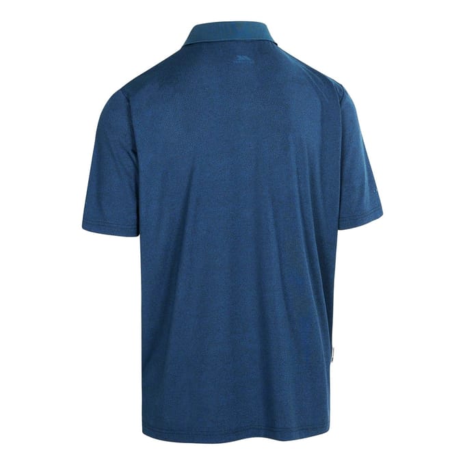Trespass Heren Gedding Poloshirt (Donker pauwmarmer)