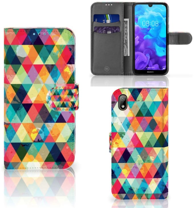 Huawei Y5 (2019) Telefoon Hoesje Geruit