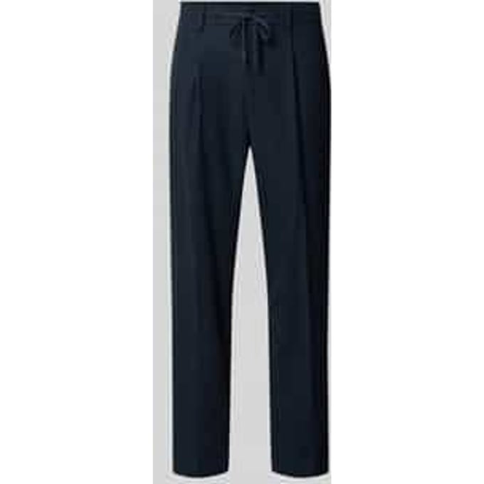 Tapered broek van wol, model 'LEROY'