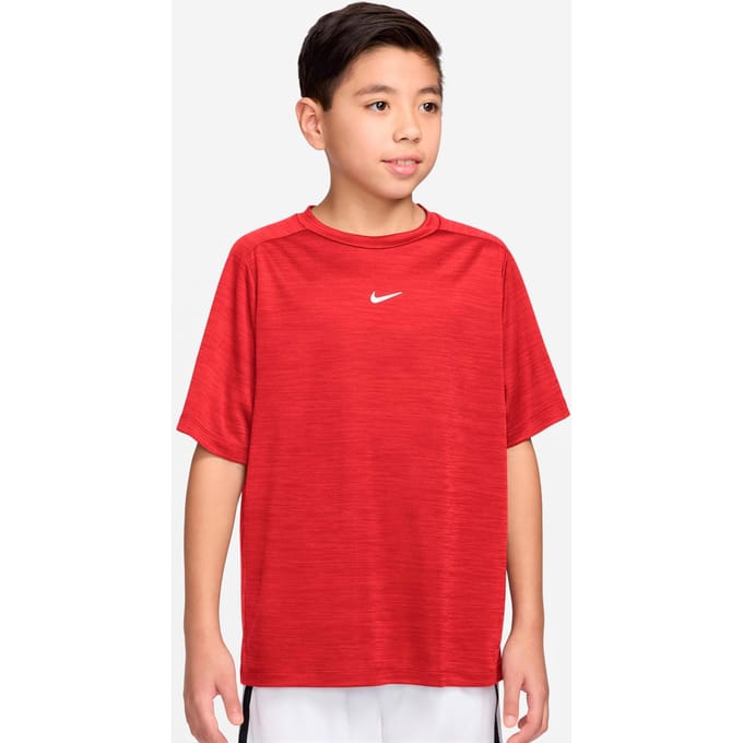 Nike Dri-FIT Multi Heather T-shirt Kinderen-donkerrood