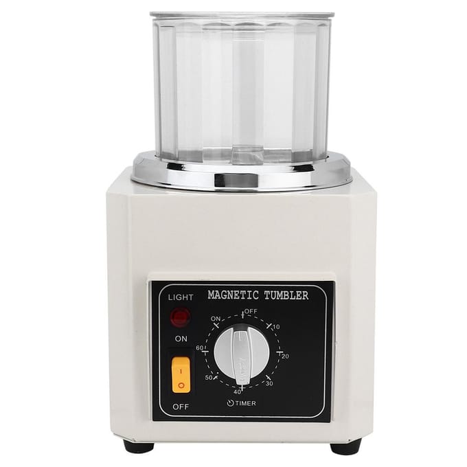 Magnetische Tumbler Sieraden Polijstmachine Finisher Machine Professioneel Polijstgereedschap white