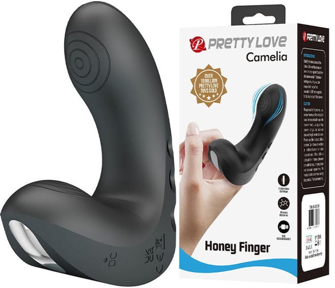 Pretty Love - Camelia - Vinger Vibrator - Zwart