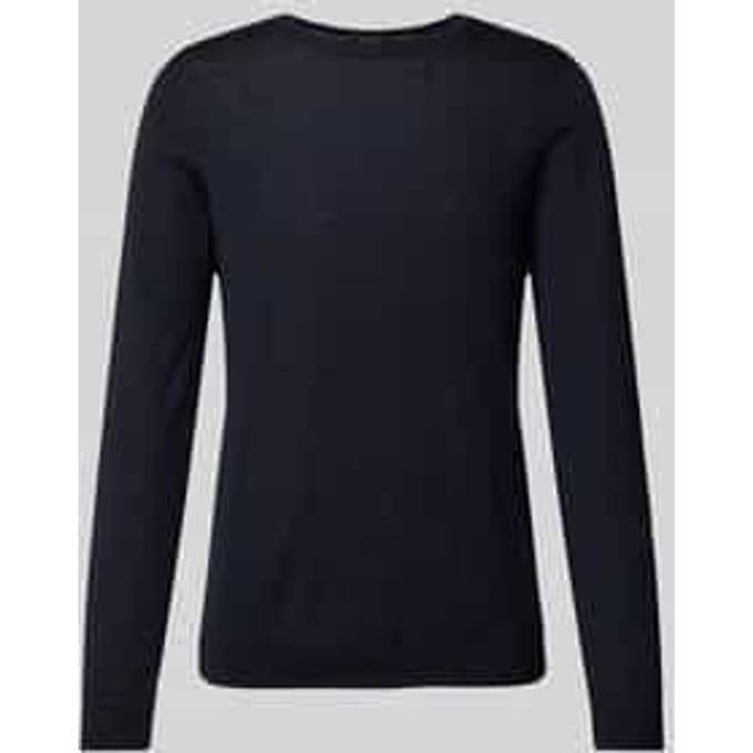 Gebreide pullover met geribde boorden