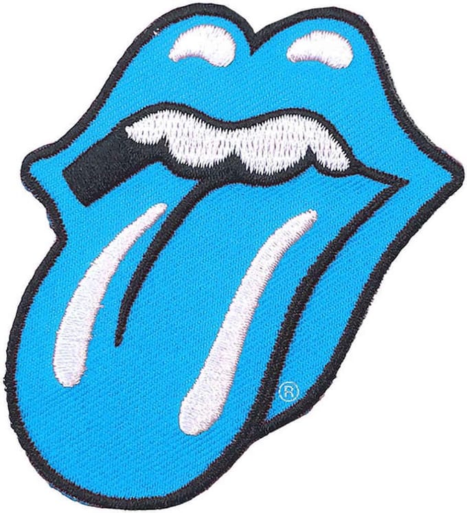 The Rolling Stones - Classic Tongue Patch - Blauw