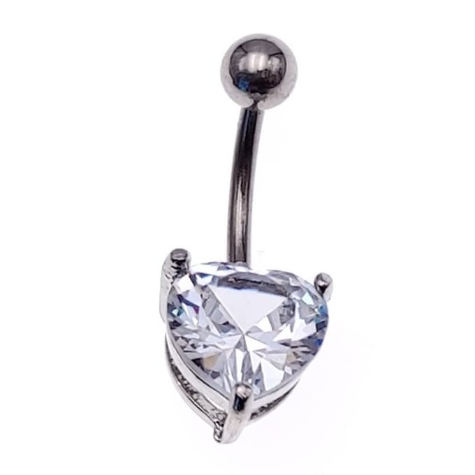 Navel Piercing - Diamand Zilver