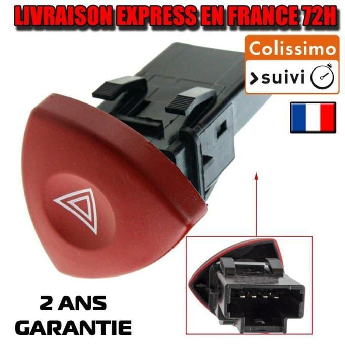 COMMANDE AVERTISSEMENT x FEUX DE DETRESSE RENAULT LAGUNA 2 Espace 4