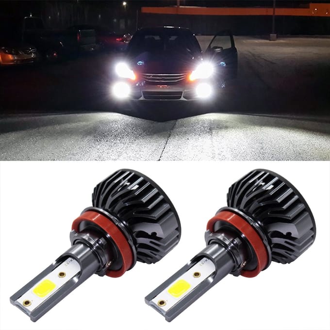 EV8 2 STUKS H8 / H9 / H11 36W 3000LM 6500K DOB LED-koplamplampen grootlicht conversie kit DC 9-32V (Xenon wit)