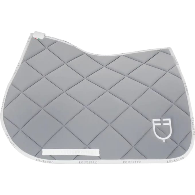 Technisch stoffen springzadeldoek met logo voor paard Equestro