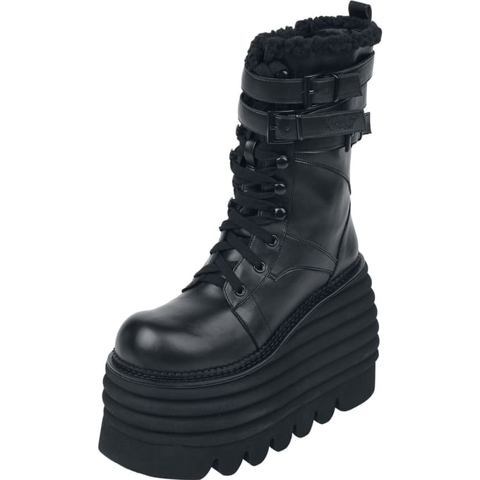 KIHILIST by KILLSTAR - Gothic Laarzen - Endless Boots - EU36 tot EU42 - voor Vrouwen - zwart