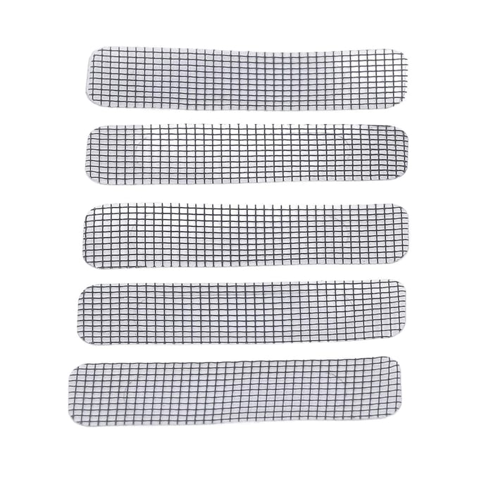 20 pièces Patchs de réparation d'écran de fenêtre Acier inoxydable Auto-adhésif Recouvrant Maille Ruban Set pour fenêtre white