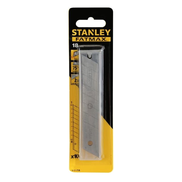 Stanley FATMAX® reserve afbreekmesjes 18mm (10 Stuks)