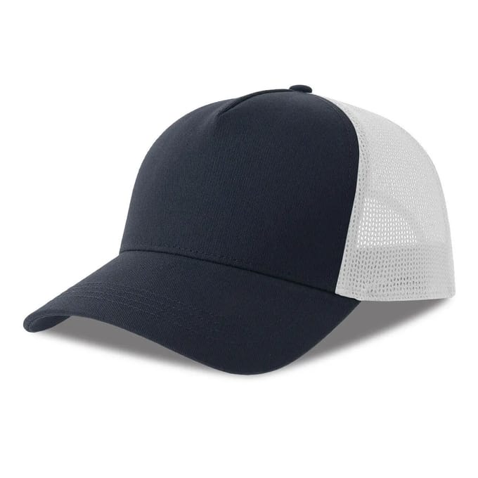 Atlantis Headwear Rapper Cotton-S Cap AT535 - Navy/White - One size