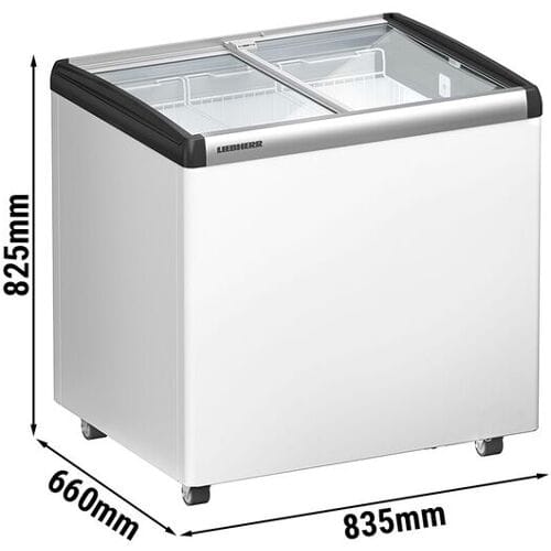 Liebherr Vrieskist - 163 liter - glazen schuifdeksel - Wit