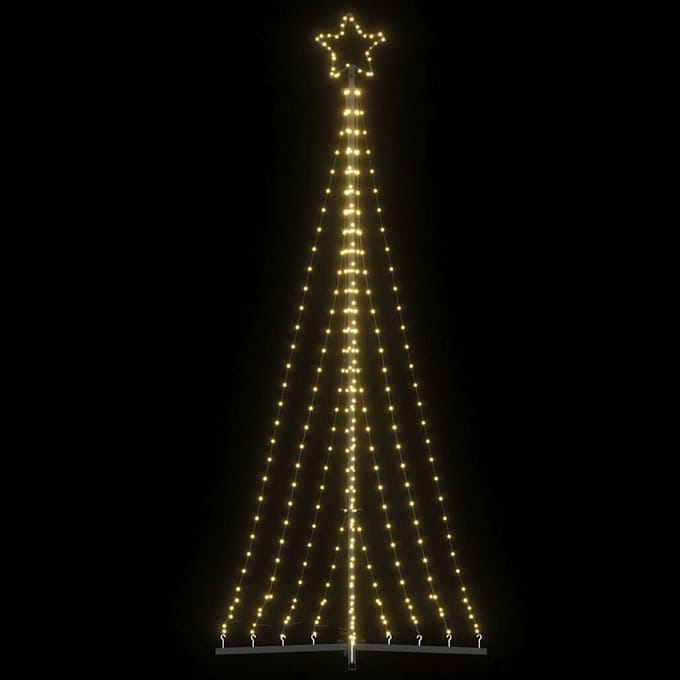 vidaXL - LED-kerstboom - 447 - LEDs - warm - wit - 250 - cm