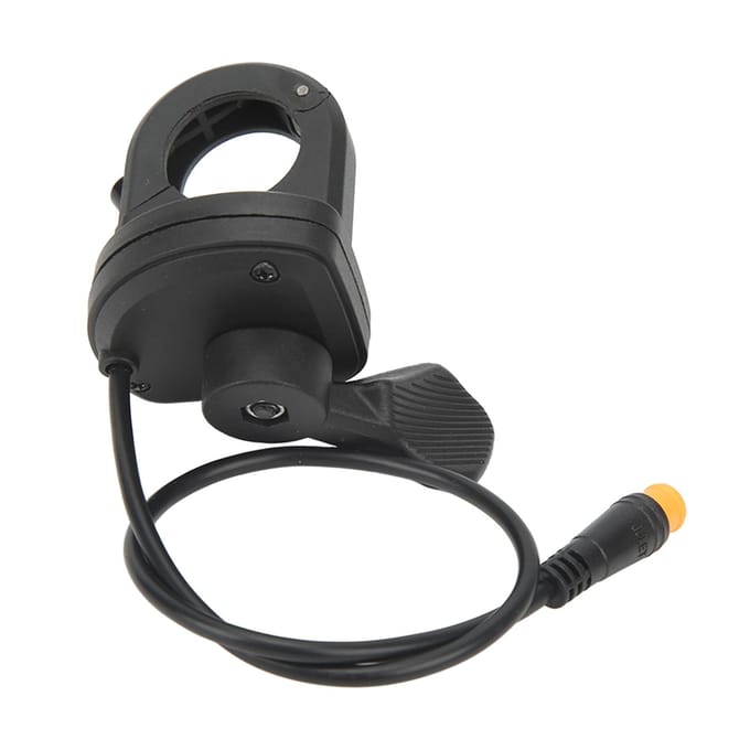 Accélérateur au pouce pour vélo électrique, accélérateur à gâchette réactif pour conversion de vélo avec prise étanche black