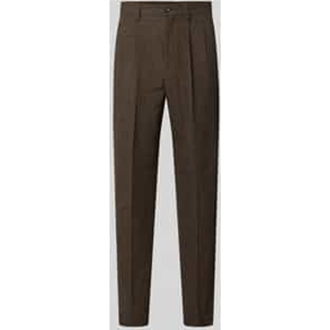straight fit stoffen broek met katoen-aandeel
