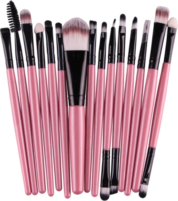 DW4Trading Make Up Penselen - Set van 20 Stuks - Roze