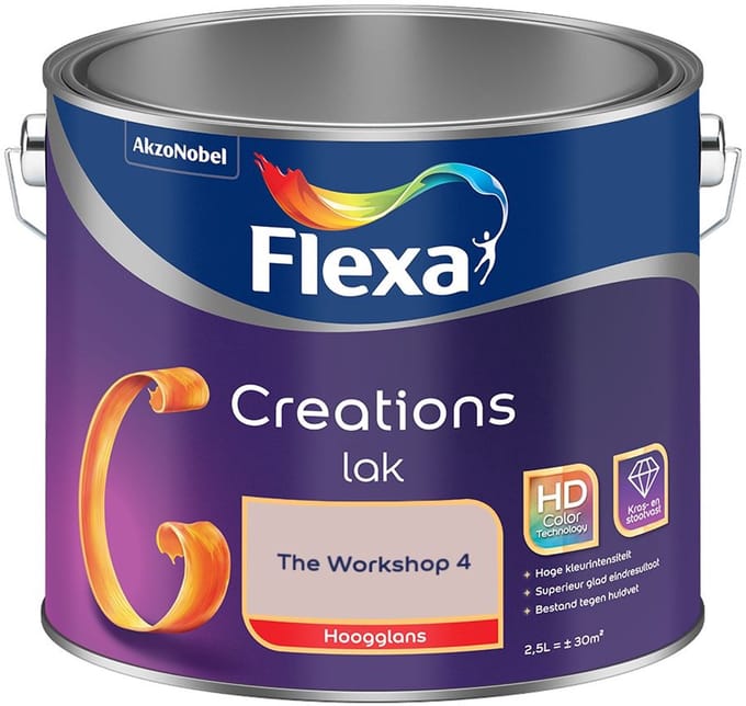 Flexa - Creations Lak Hoogglans - The Workshop 4 - Mengverf - 2,5 L