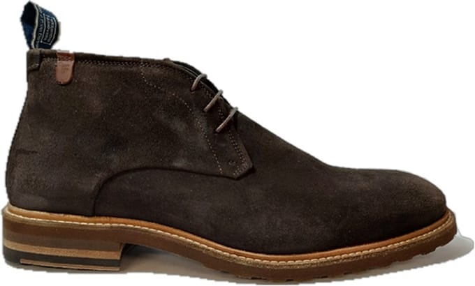 Floris Van Bommel Nette Veterboot SFM-50117-21-01 Donkerbruin Suède - 9½ / 44