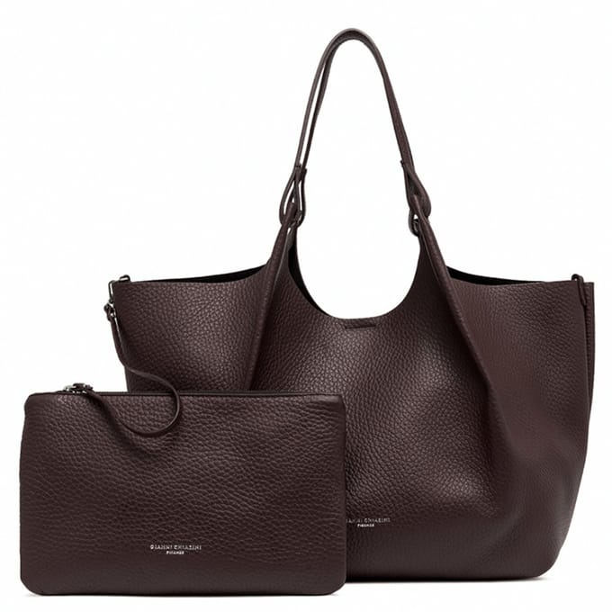 Gianni Chiarini Dua Schoudertas Dames - Leer - Bruin
