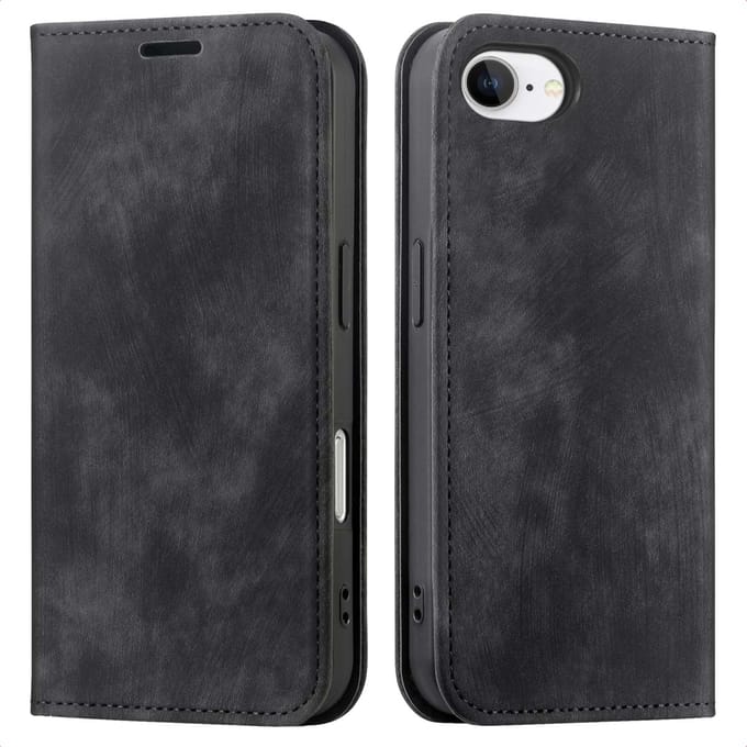 imoshion Hoesje - Geschikt voor Apple iPhone 17e / 16e - Slim Bookcase - Zwart