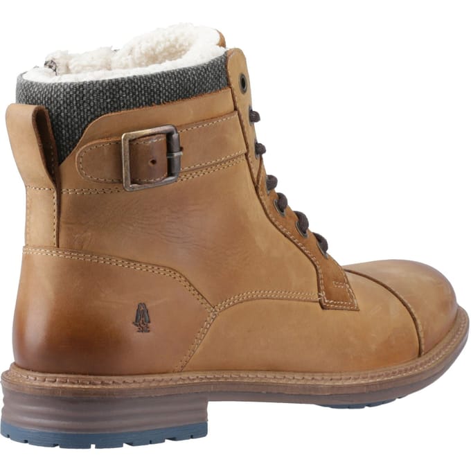 Hush Puppies Jordan Leder Heren Tan Enkellaarzen
