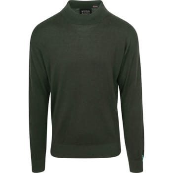 Sweaters Scotch &amp; Soda Essential Wool Blend Pullover Donkergroen
