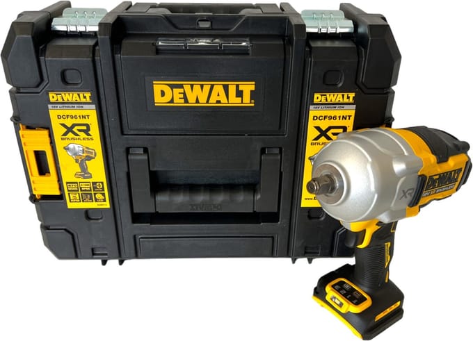 DEWALT DCF961NT DCF961NT-XJ Accu-slagmoersleutel 135 omw/min., 1,220 omw/min., 1.626 omw/min., 1.496 omw/min. 18 V Brushless, Zonder accu, Zonder...