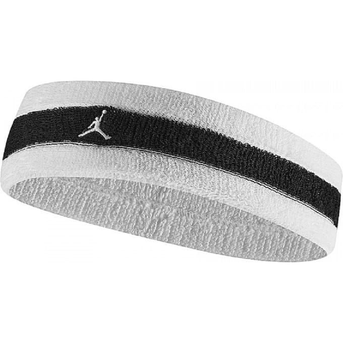 Nike Jordan Badstof Hoofdband (Wit/zwart)