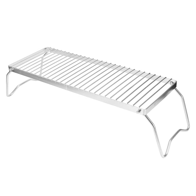 Gril de Campfire Pliant Portable en Acier Inoxydable Barbecue Grille de Cuisson gray