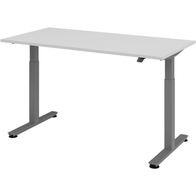 XMST 16 G | Bureau - Grijs 160 x 80 Tafelhoogte I Elektrisch in hoogte verstelbaar