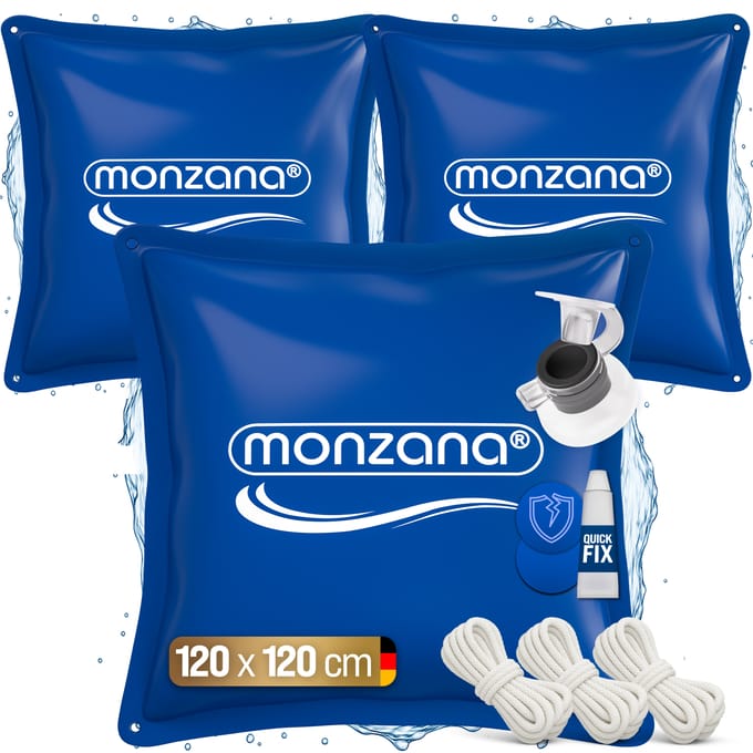 Monzana Zwembadkussen XL 3 stuks - Chloorbestendig PVC – Blauw