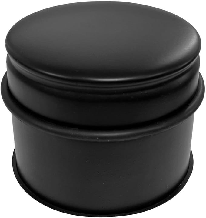 Perel Roestvrijstalen deurstopper, zonder boren, met antislip rubberen onderkant, 75 mm hoog en 90 mm diameter, voor een subtiele maar effectieve grip, ideaal voor elk interieur, zwart, 1 kg